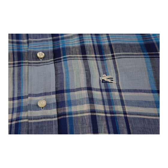 Etro Checked Shirt - XL Blue Cotton