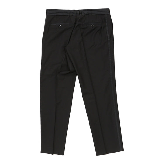 Dolce & Gabbana Trousers - 36W UK 14 Black Wool Blend