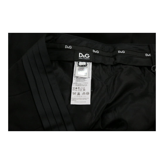 Dolce & Gabbana Trousers - 36W UK 14 Black Wool Blend