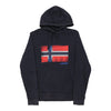 Vintage navy Napapijri Hoodie - mens small