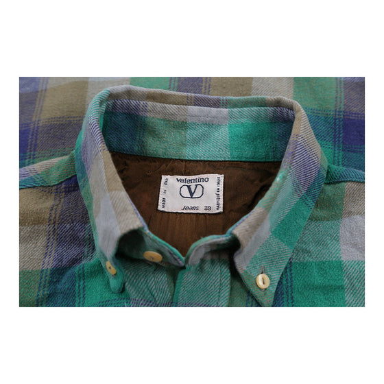 Vintage green Valentino Flannel Shirt - mens medium