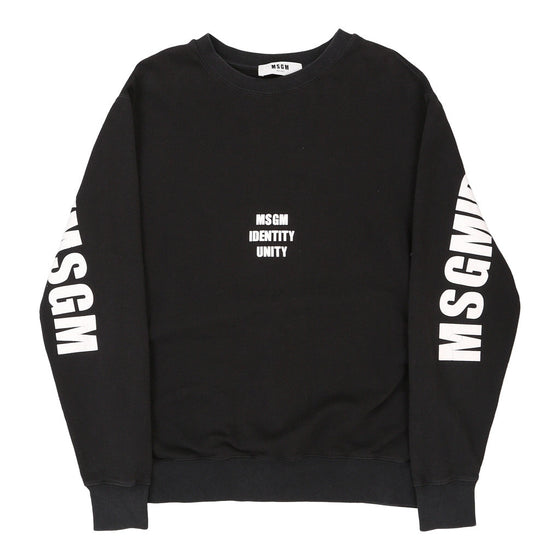 Vintage black Msgm Sweatshirt - mens small