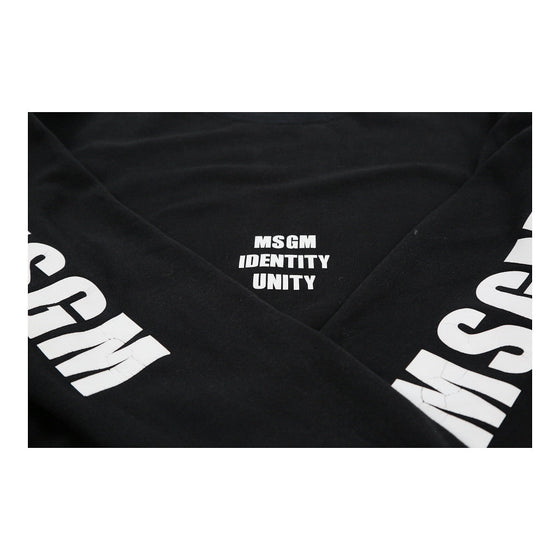 Vintage black Msgm Sweatshirt - mens small