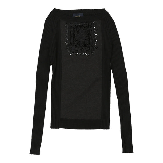 Cavalli Jumper - Small Black Cotton