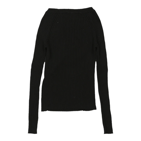 Cavalli Jumper - Small Black Cotton