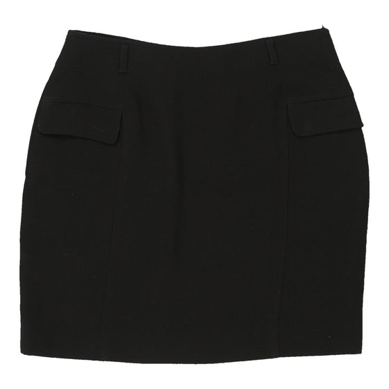 Versus By Versace Skirt - 28W UK 8 Black Wool Blend