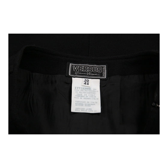 Versus By Versace Skirt - 28W UK 8 Black Wool Blend