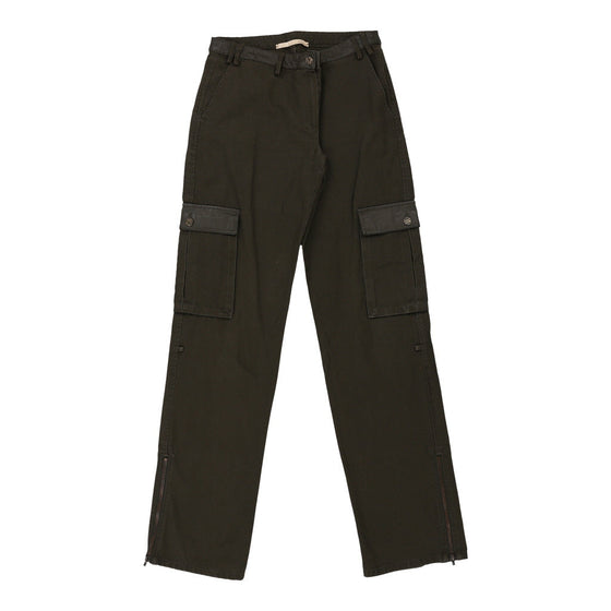 Roberto Cavalli Cargo Cargo Trousers - 34W UK 12 Khaki Cotton