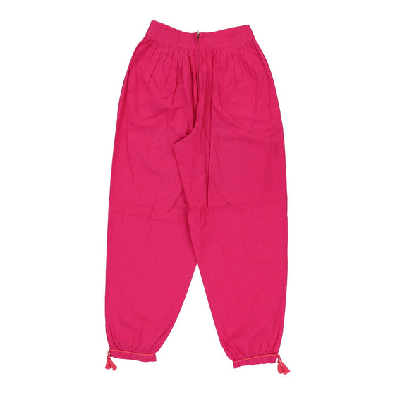 You & Me Baggy Trousers - 27W UK 10 Pink Cotton Blend trousers You & Me   