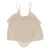 Unbranded Sheer Cami Top - Medium Cream Viscose cami top Unbranded   