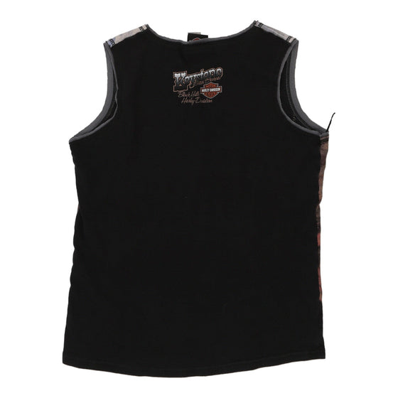 Vintage black Sturgis 2008 Harley Davidson Vest - womens xx-large