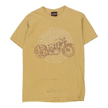  Vintage yellow Dubuque. IA Harley Davidson T-Shirt - mens small