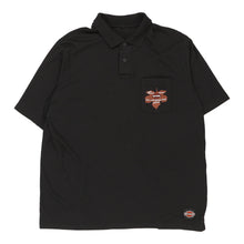  Vintage black Harley Davidson Polo Shirt - mens x-large