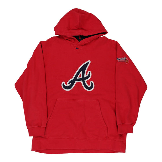 Atlanta Braves Nike MLB Hoodie - XL Red Cotton Blend