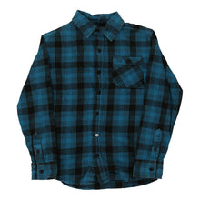  Vintage blue Age 8-10 Amplify Flannel Shirt - boys medium