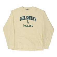  Paul Smiths College Big Cotton College Sweatshirt - 2XL Yellow Cotton sweatshirt Big Cotton   