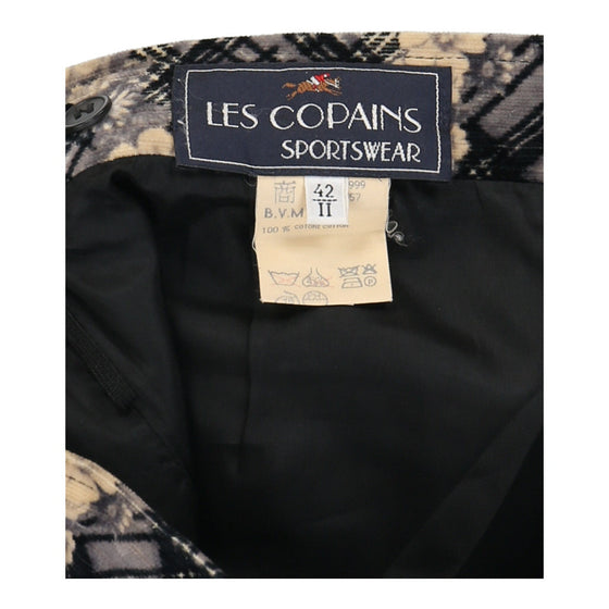 Les Copains Skirt - 28W UK 8 Black Cotton