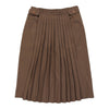 Les Copains Skirt - 30W UK 10 Brown Leather