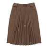 Les Copains Skirt - 30W UK 10 Brown Leather