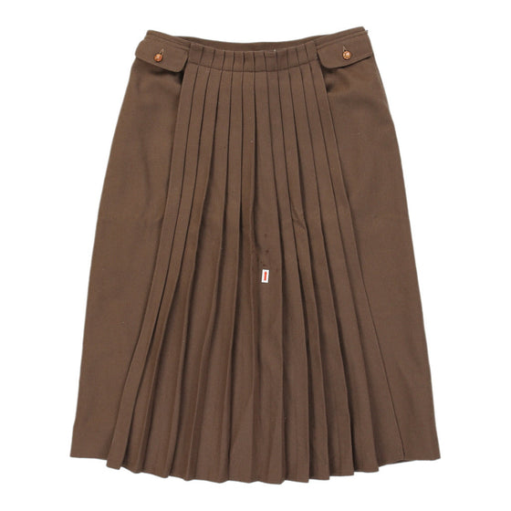 Les Copains Skirt - 30W UK 10 Brown Leather