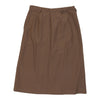 Les Copains Skirt - 30W UK 10 Brown Leather