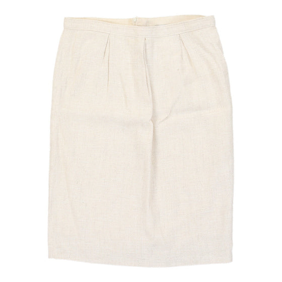 Valentino Skirt - 32W UK 12 Beige Cotton