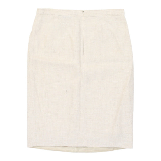 Valentino Skirt - 32W UK 12 Beige Cotton