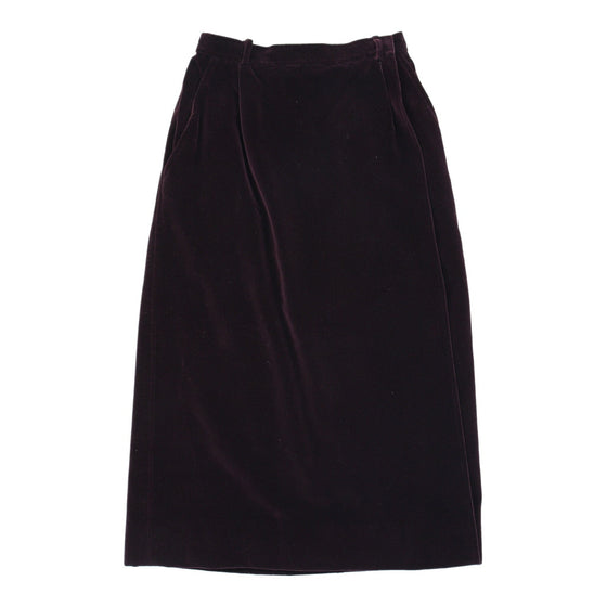 Rive Gauche Yves Saint Laurent Skirt - 26W UK 6 Purple Velvet