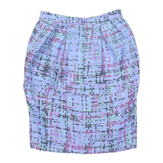 Yves Saint Laurent Skirt - 28W UK 8 Purple Cotton