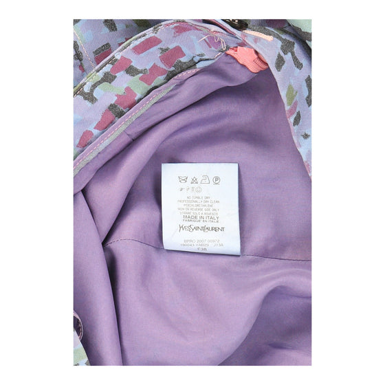 Yves Saint Laurent Skirt - 28W UK 8 Purple Cotton