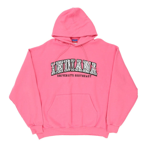 Indiana Champion College Hoodie XL Pink Cotton Blend