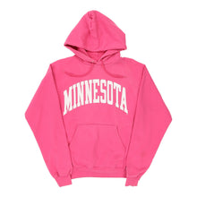  Minnesota Champion College Hoodie - Small Pink Cotton Blend - Thrifted.com