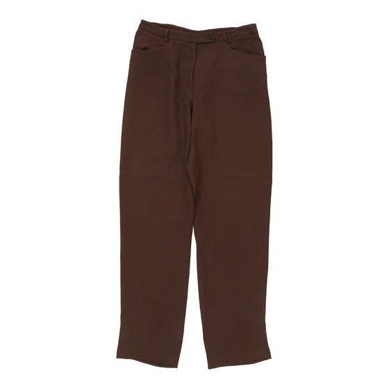 Cheap & Chic Moschino Trousers - 30W UK 12 Brown Viscose Blend