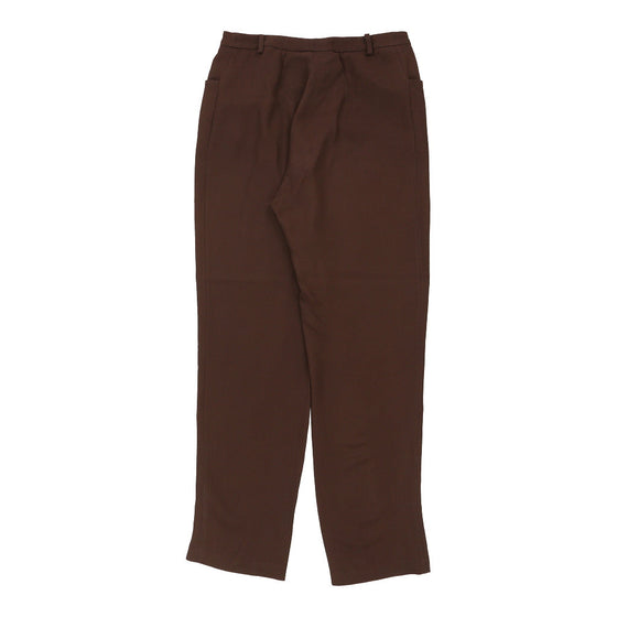 Cheap & Chic Moschino Trousers - 30W UK 12 Brown Viscose Blend