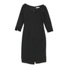 Moschino Jeans Midi Dress - Medium Black Wool Blend