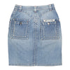 Krizia Mini Denim Skirt - 29W UK 10 Blue Cotton