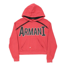  Armani Exchange Spellout Hoodie - Small Pink Cotton Blend