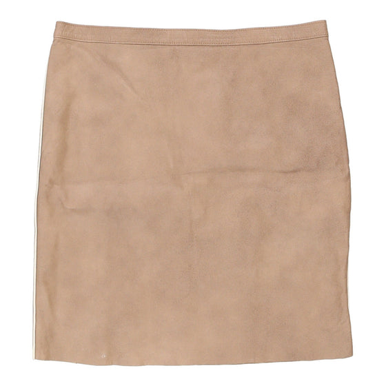 Fendissime Mini Skirt - 29W UK 10 Brown Leather