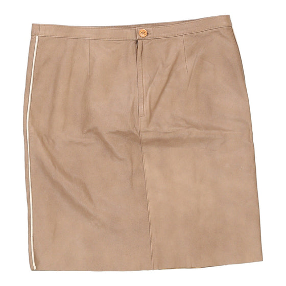 Fendissime Mini Skirt - 29W UK 10 Brown Leather