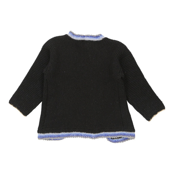 Fendissime Cardigan - Small Black Wool Blend