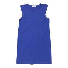  Lacoste Mini T-Shirt Dress - Large Blue Cotton