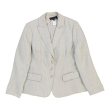  Blue Les Copains Blazer - Large Grey Linen