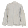 Blue Les Copains Blazer - Large Grey Linen