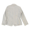 Blue Les Copains Blazer - Large Grey Linen