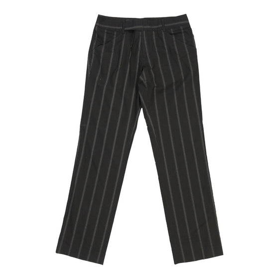 Dolce & Gabbana Pinstripe Trousers - 32W UK 12 Black Cotton