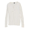 Armani Jeans Jumper - Medium White Cotton