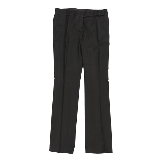 Richmond Trousers - 32W UK 10 Black Cotton Blend