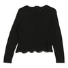 Gianni Versace Lace Mesh Top - Medium Black Polyester