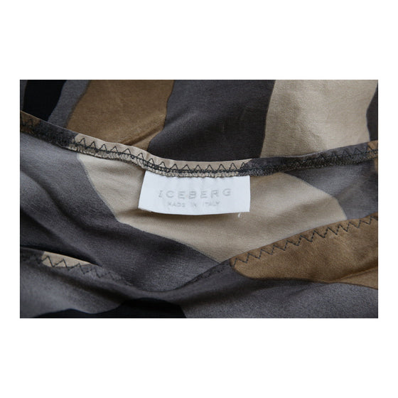 Iceberg Maxi Skirt - 35W UK 16 Brown Polyester