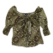  Just Cavalli Blouse - Small Green Cotton